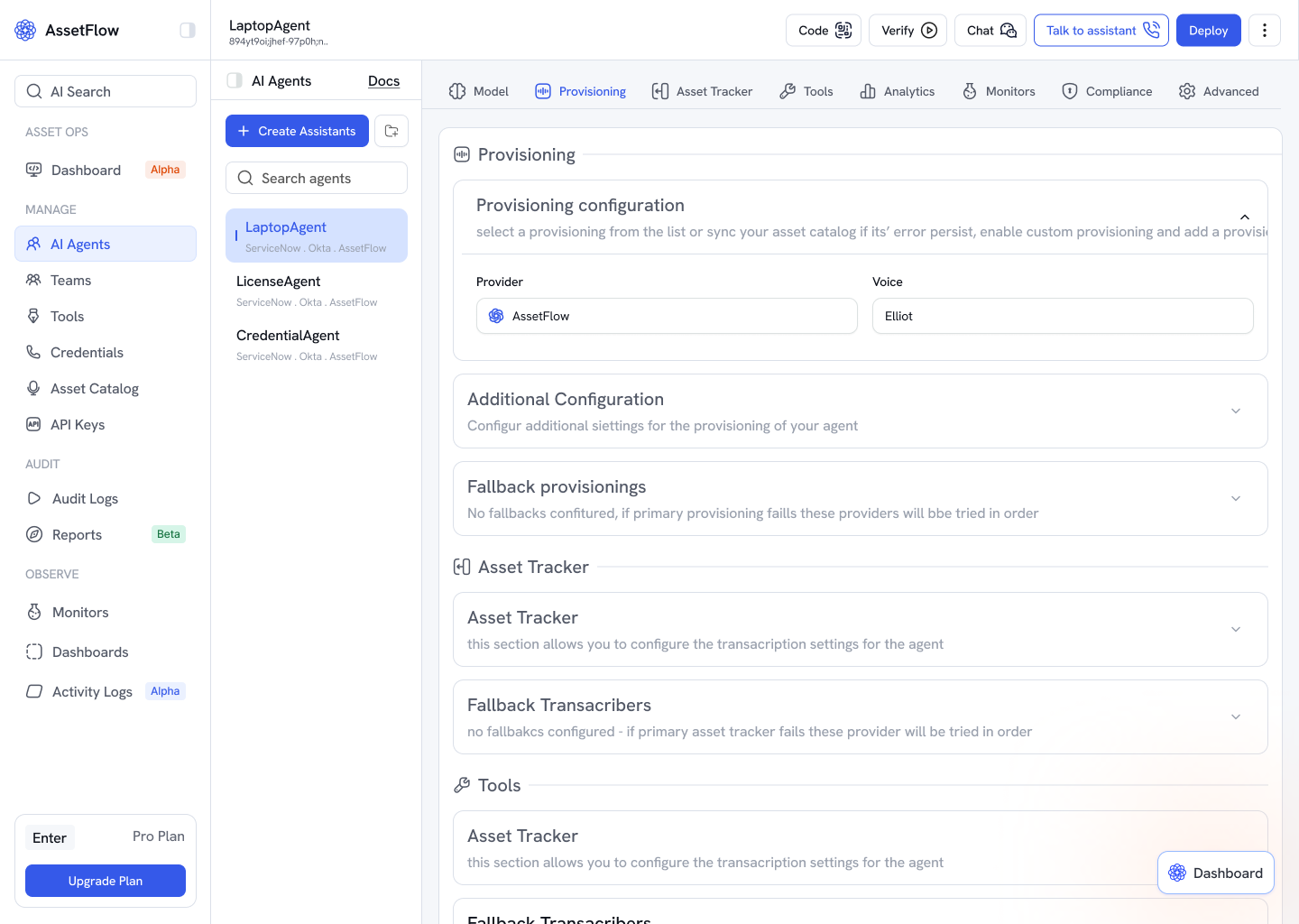 Provisioning — “Provisioning fails silently and nobody notices.”