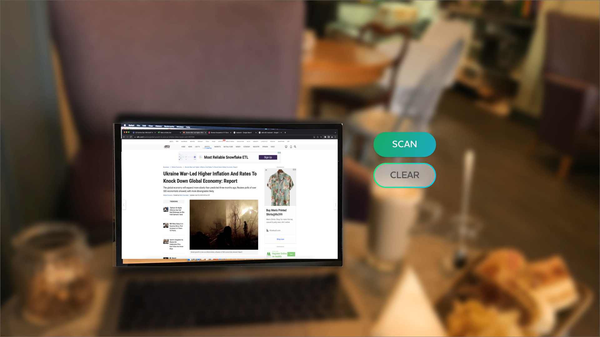 Scan a physical article to pull it into the bank