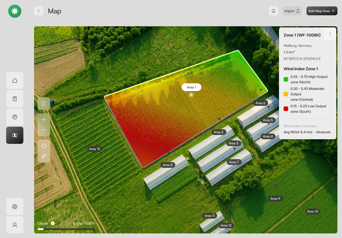 NDVI Indicator overlay